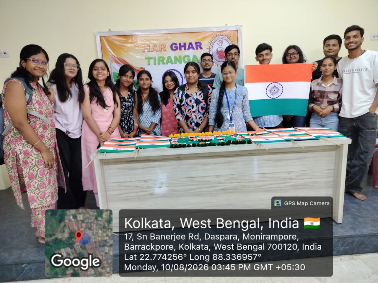 Observance of “Har Ghar Tiranga” Campaign, 2026
As part of the state-wide observance of the “Har Ghar Tiranga” Campaign, directed by the Higher Education Department, Government of West Bengal, a Flag-Making Ceremony was organised at Mahadevananda Mahavidyalaya on 10th August 2026.
The programme aimed to instil a sense of patriotism, national pride and respect for the Tricolour among the students. Students enthusiastically participated in making the National Flag, demonstrating their creativity and expressing their commitment to the ideals of the nation