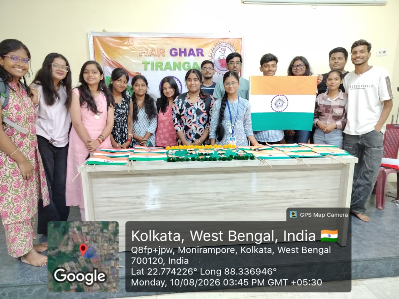 Observance of “Har Ghar Tiranga” Campaign, 2026
As part of the state-wide observance of the “Har Ghar Tiranga” Campaign, directed by the Higher Education Department, Government of West Bengal, a Flag-Making Ceremony was organised at Mahadevananda Mahavidyalaya on 10th August 2026.
The programme aimed to instil a sense of patriotism, national pride and respect for the Tricolour among the students. Students enthusiastically participated in making the National Flag, demonstrating their creativity and expressing their commitment to the ideals of the nation