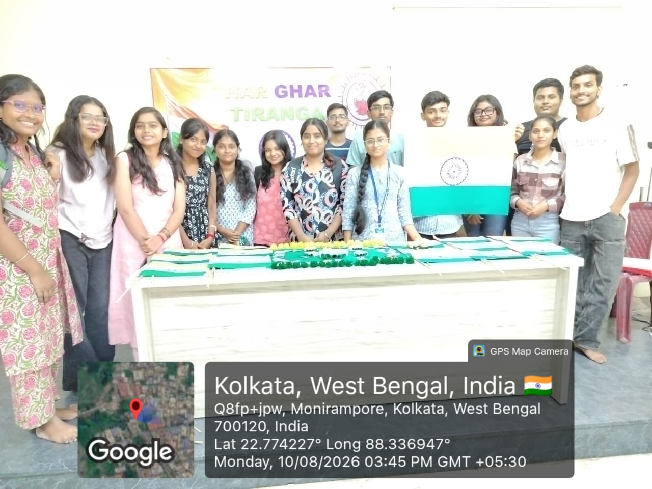 Observance of “Har Ghar Tiranga” Campaign, 2026
As part of the state-wide observance of the “Har Ghar Tiranga” Campaign, directed by the Higher Education Department, Government of West Bengal, a Flag-Making Ceremony was organised at Mahadevananda Mahavidyalaya on 10th August 2026.
The programme aimed to instil a sense of patriotism, national pride and respect for the Tricolour among the students. Students enthusiastically participated in making the National Flag, demonstrating their creativity and expressing their commitment to the ideals of the nation